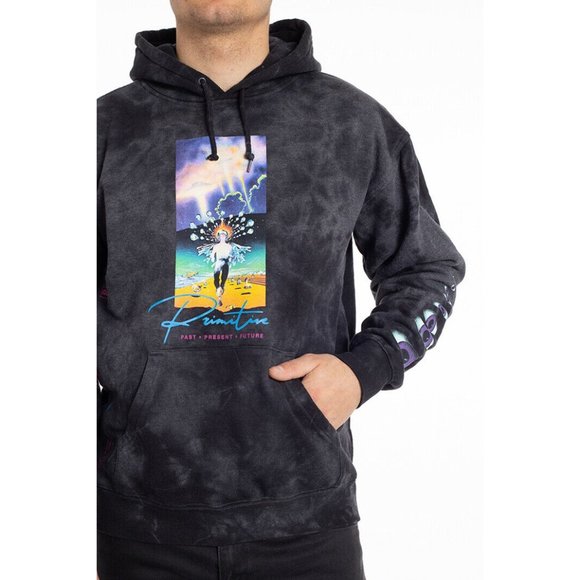 Primitive Skate Apparel Men's Systems Washed Tie Dye Pullover Hoodie Sweatshirt - Picture 9 of 11